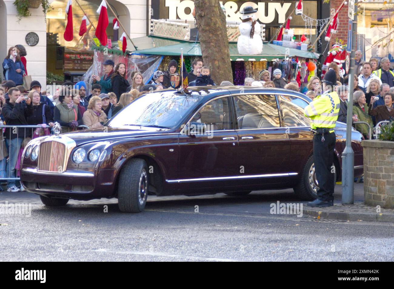 La voiture Queens à Banbury lors de sa visite pour la charte de 400 ans de la ville 2008 Banque D'Images