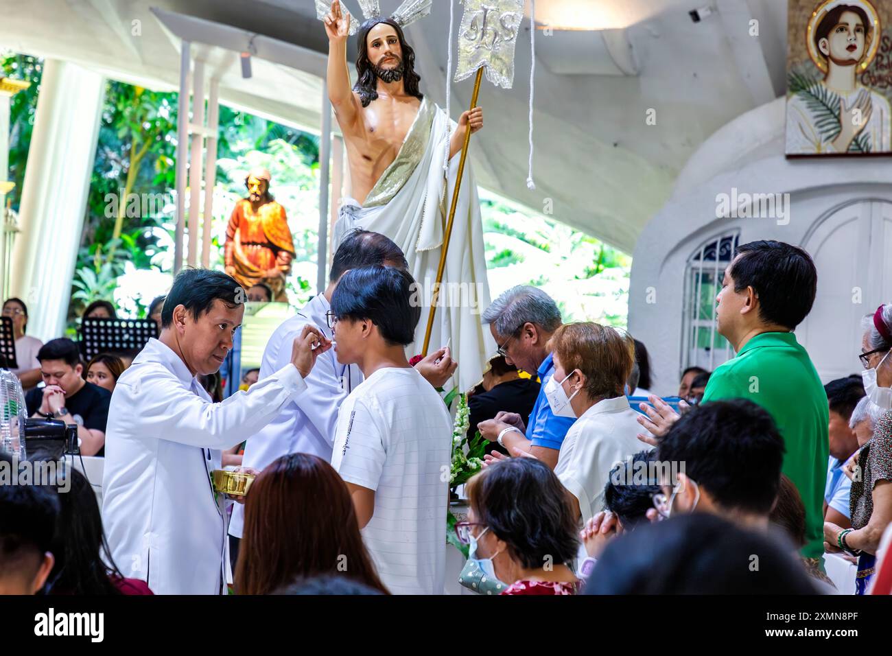 STO. Chapelle catholique Nino de Paz Greenbelt, Manille, Philippines Banque D'Images