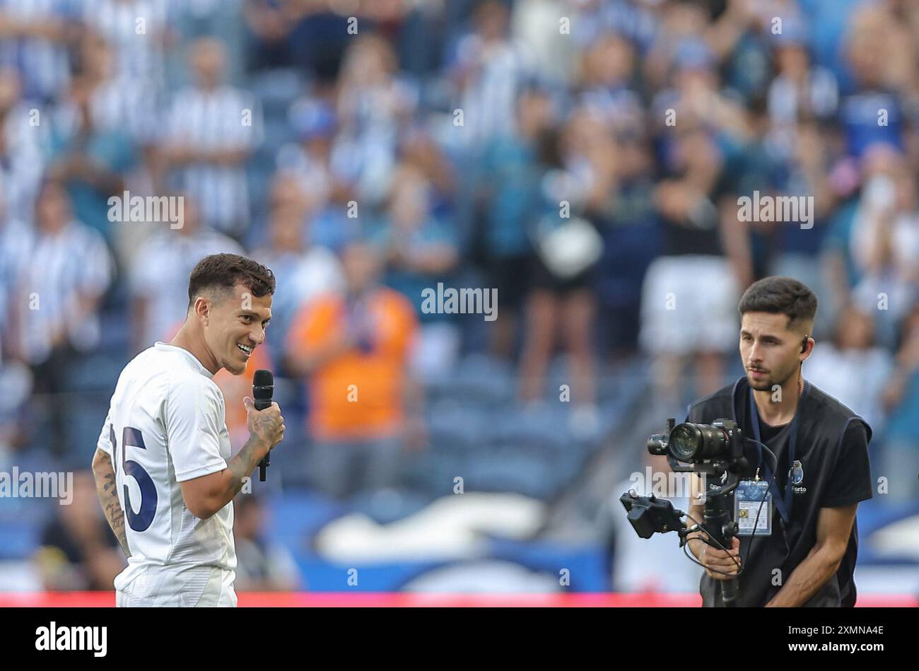 Porto, 07/28/2024 - Futebol Clube do Porto a accueilli Al Nasr à Estádio do Dragão ce soir dans un match de présentation pour les membres de l'équipe pour la saison 2024/25. Otávio (Miguel Pereira/Global Imagens) Banque D'Images