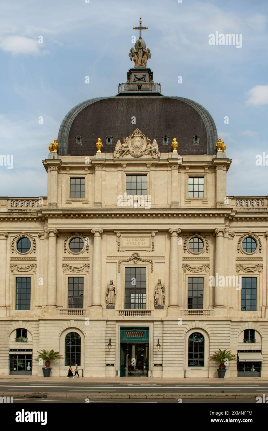 Hôtel-Dieu, Lyon, Rhône, France Banque D'Images