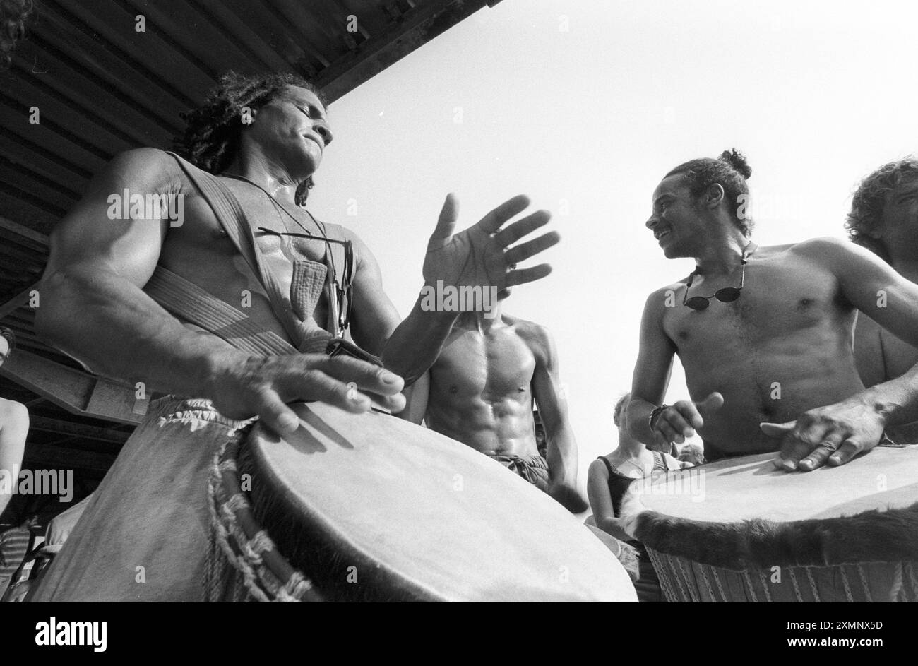 Bongo Players 12 juillet 1995 photo de Roger Bamber Banque D'Images