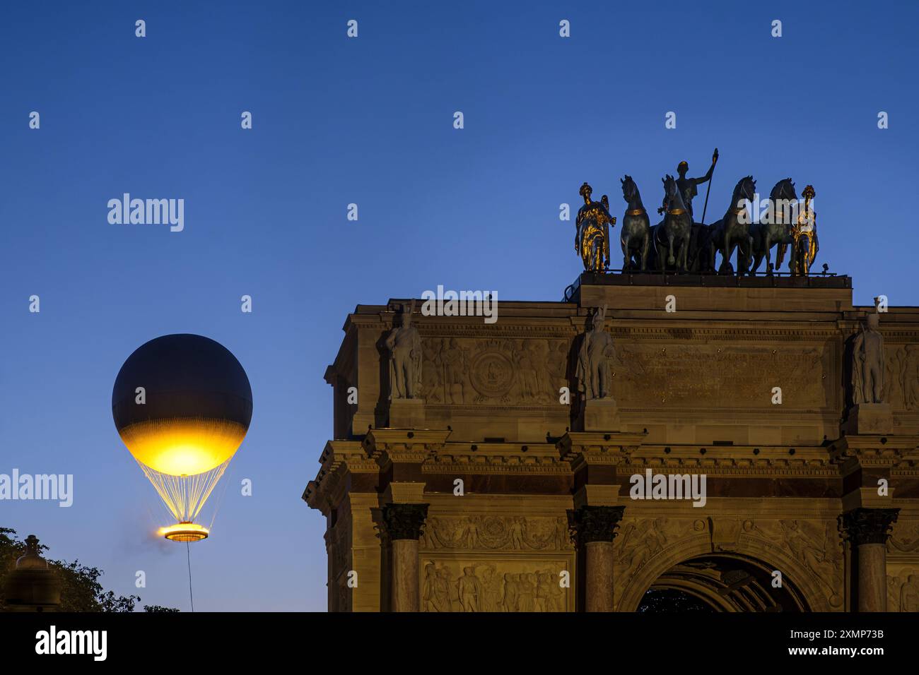 FRANCE. PARIS (75) 1ER ARRONDISSEMENT. POUR LA DURÉE DES JEUX OLYMPIQUES DE PARIS 2024, LA FLAMME OLYMPIQUE SERA INSTALLÉE AU CŒUR DE PARIS, IN Banque D'Images
