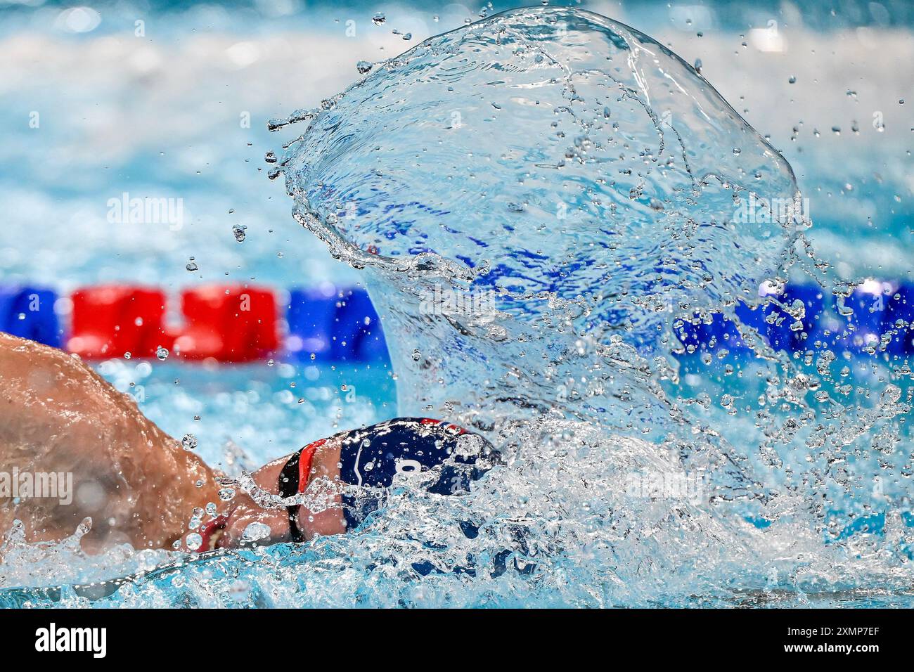 Paris, France. 29 juillet 2024. Le norvégien Jon Joentvedt participe à la préliminaire masculine du 800 m nage libre aux Jeux Olympiques de Paris 2024 à la Defense Arena à Paris (France), le 29 juillet 2024. Crédit : Insidefoto di andrea staccioli/Alamy Live News Banque D'Images