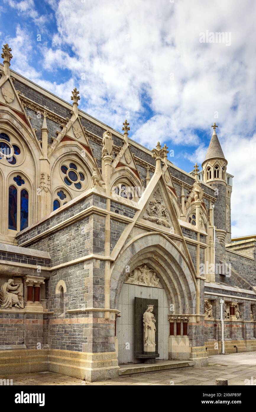 Détail architectural de Plymouth Guildhall, situé sur Guildhall Square dans le centre-ville de Plymouth, Devon, Angleterre Banque D'Images