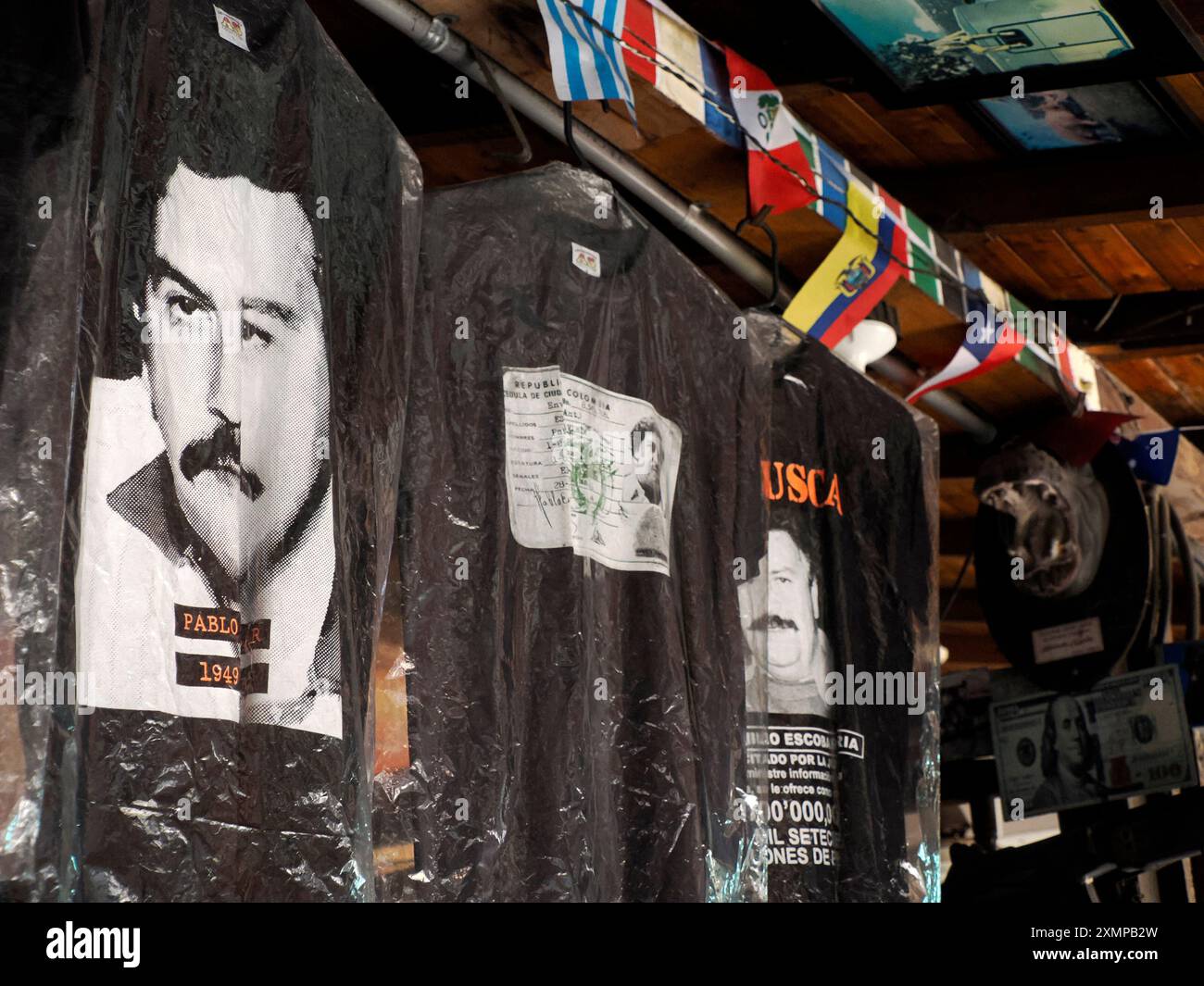 DORADAL, COLOMBIE - 08 JUILLET 2024 la Tienda de Pablo, musée de la boutique touristique Escobar Banque D'Images