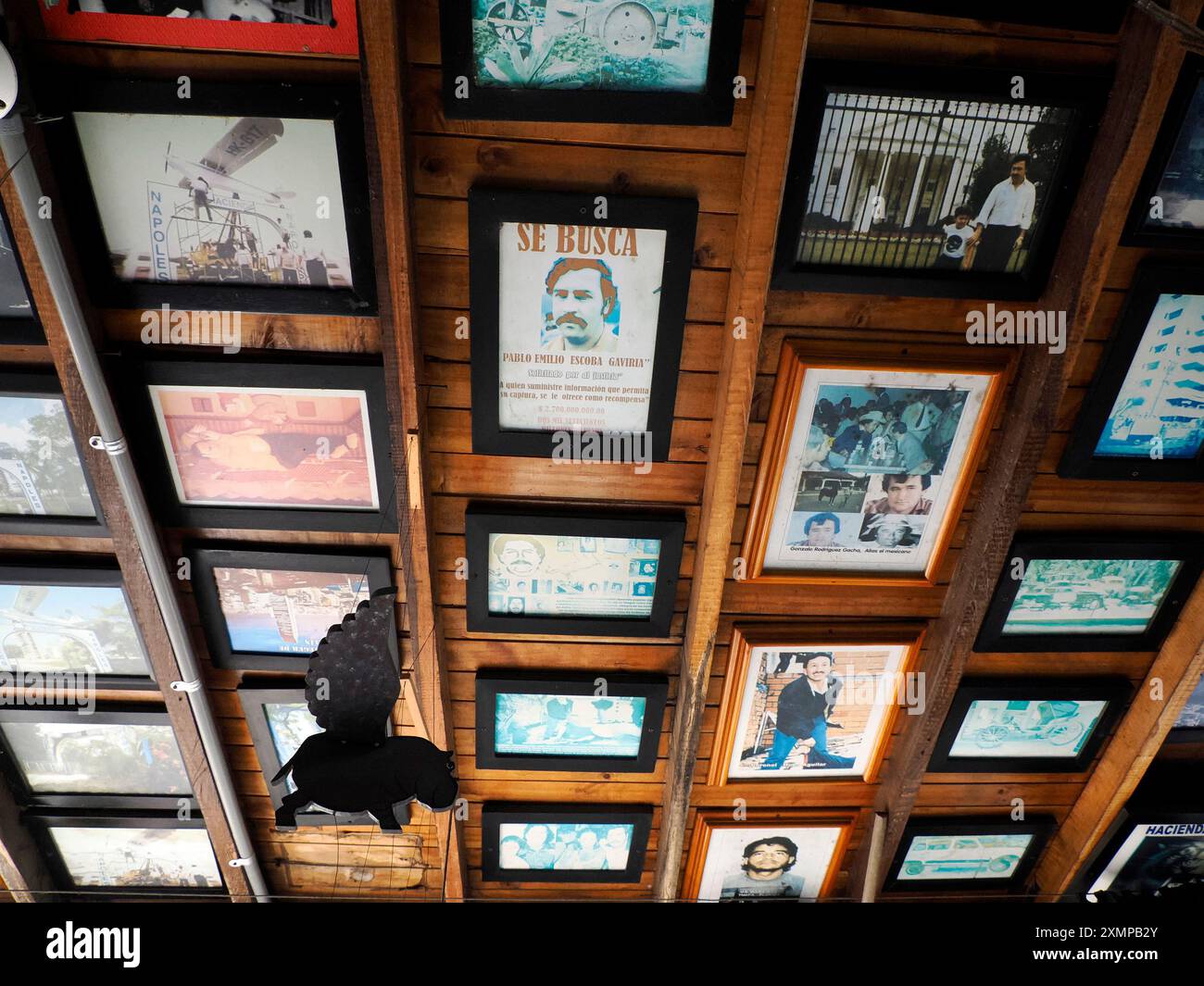 DORADAL, COLOMBIE - 08 JUILLET 2024 la Tienda de Pablo, musée de la boutique touristique Escobar Banque D'Images