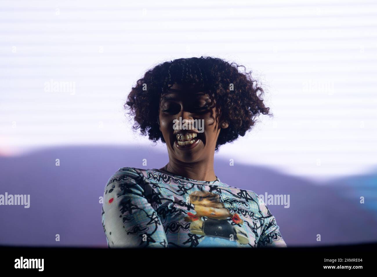 Nia Archives Live au Festival de Roskilde Banque D'Images