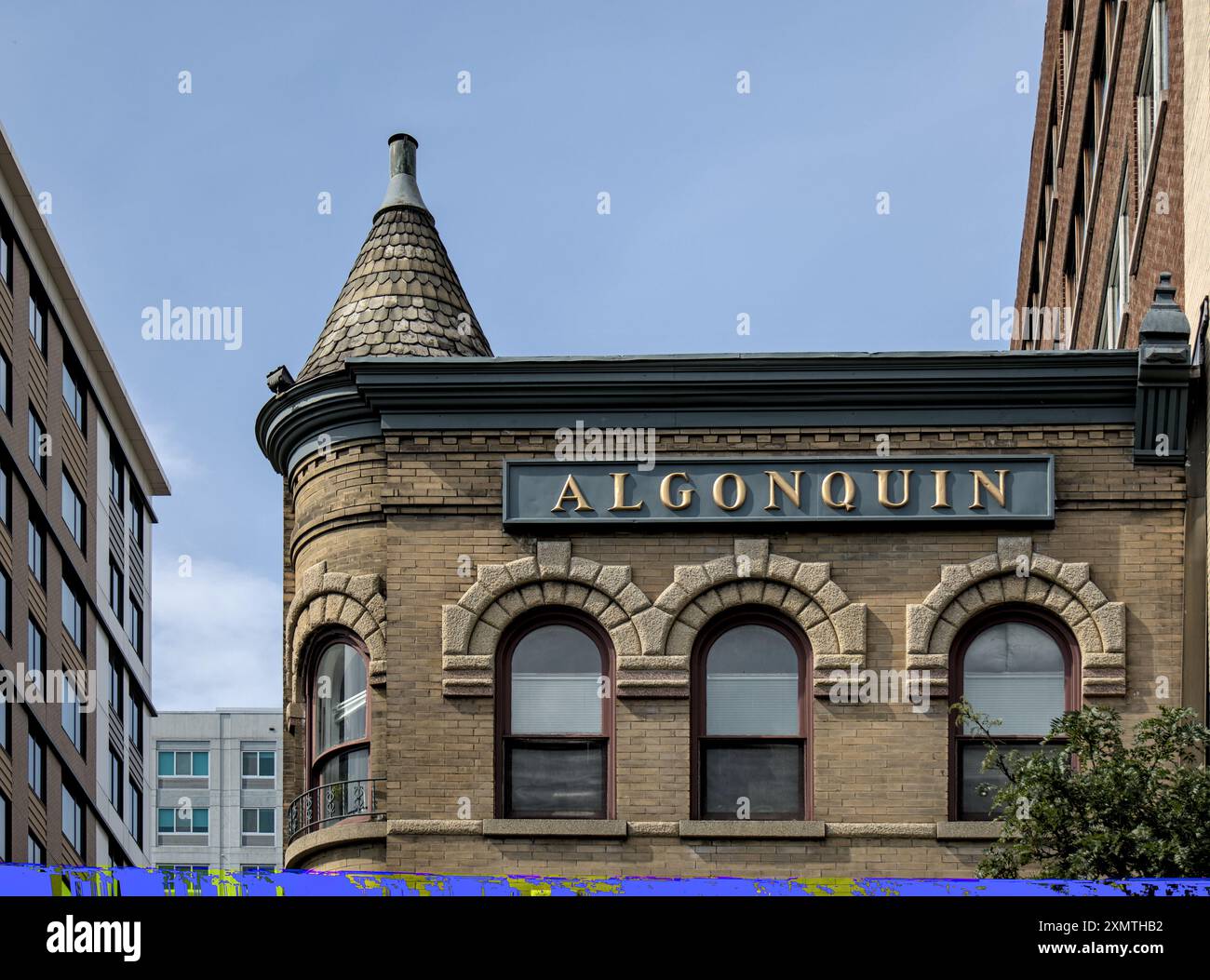 Bâtiment Algonquin à l'angle de main St et Summer à Stamford, Connecticut. Construit en 1894 par l'architecte John Bogardus, il est inscrit au registre national Banque D'Images