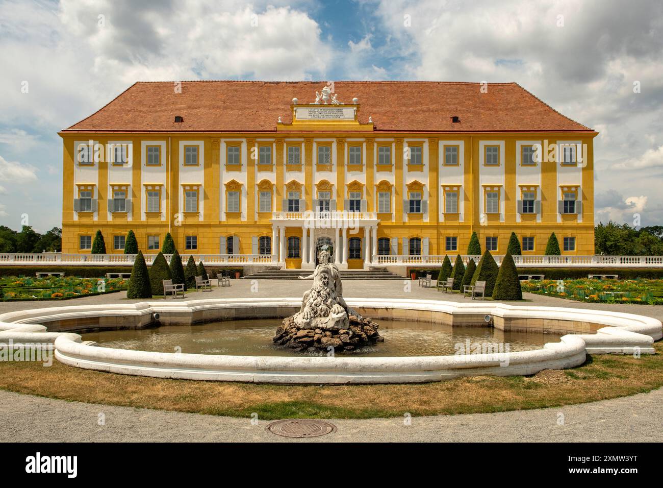 Schloss Hof, Marchfeld, Autriche Banque D'Images