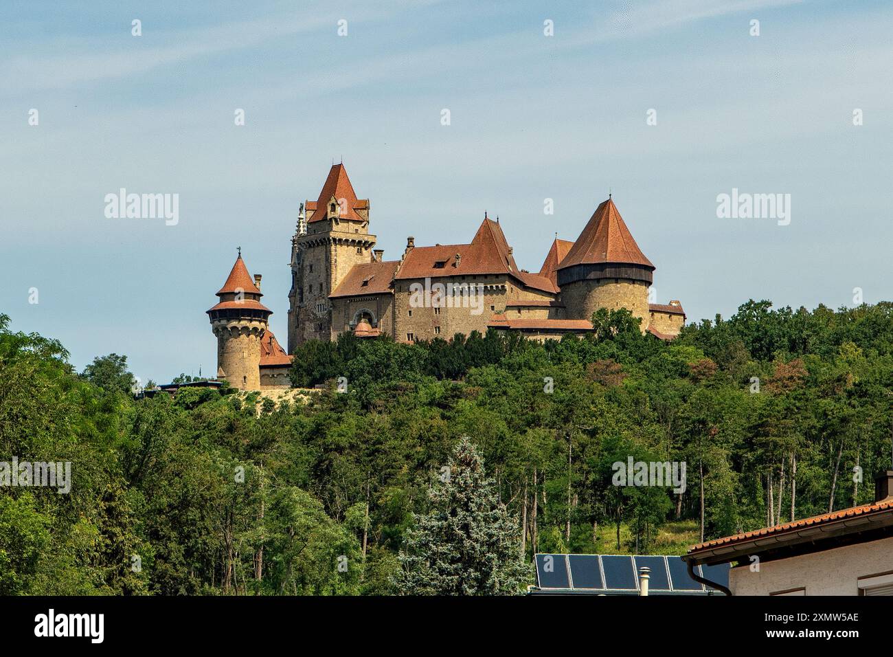 Château de Kreuzenstein, Leobendorf, Autriche Banque D'Images