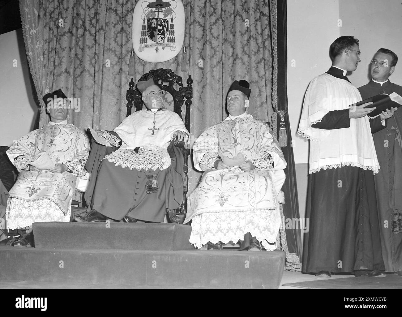Photo de l'événement Holy Name Hour au Soldier Field à Chicago en 1945. Banque D'Images