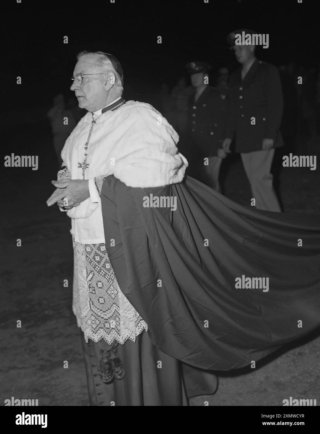 Photo de l'événement Holy Name Hour au Soldier Field à Chicago en 1945. Banque D'Images