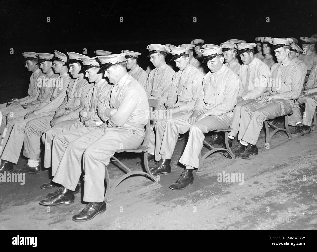 Photo de l'événement Holy Name Hour au Soldier Field à Chicago en 1945. Banque D'Images