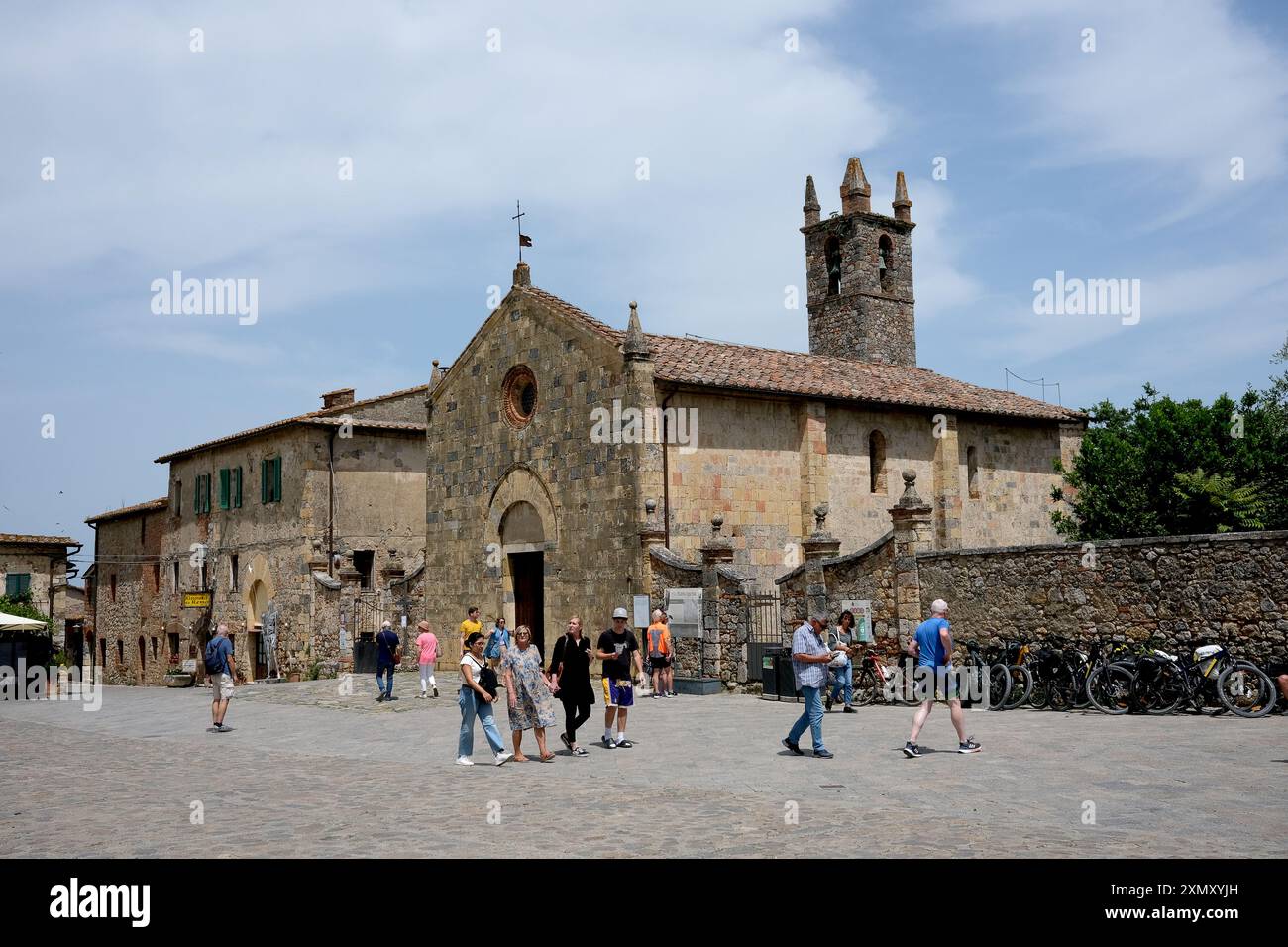 Monteriggioni en Toscane, Italie Banque D'Images