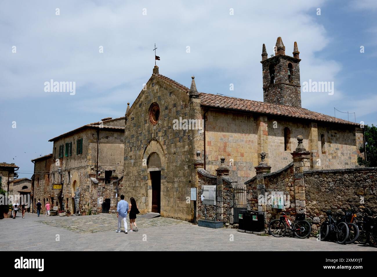 Monteriggioni en Toscane, Italie Banque D'Images
