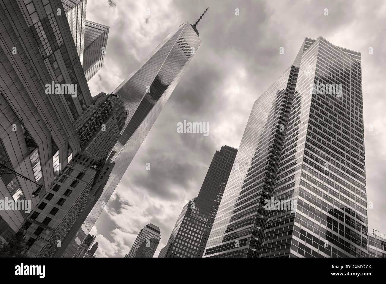 L'horizon distinctif de Manhattan, New York City - USA Banque D'Images