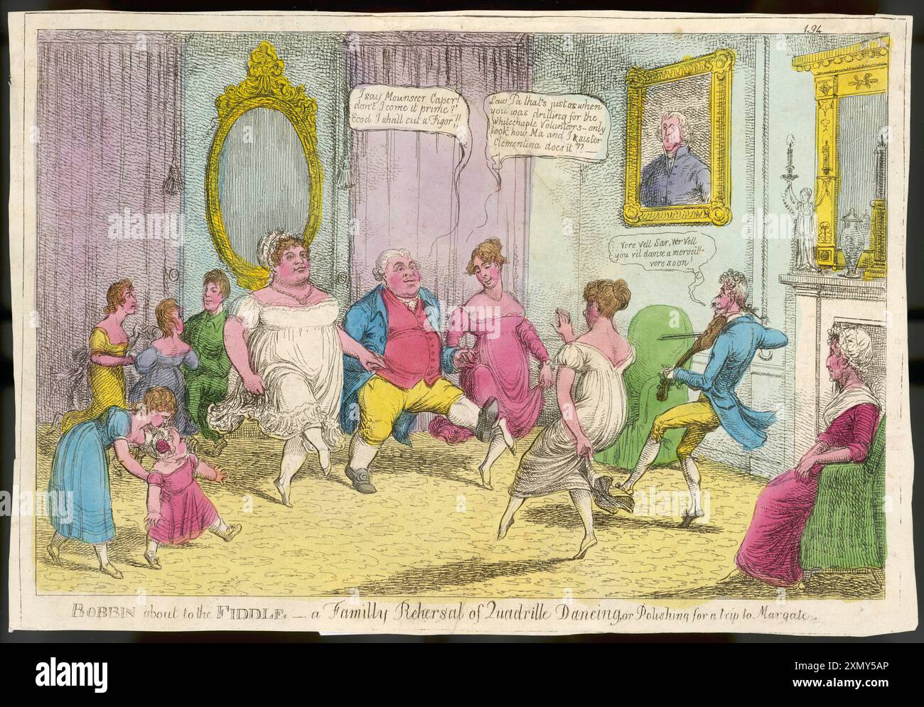 Une leçon de danse À LA MAISON Banque D'Images