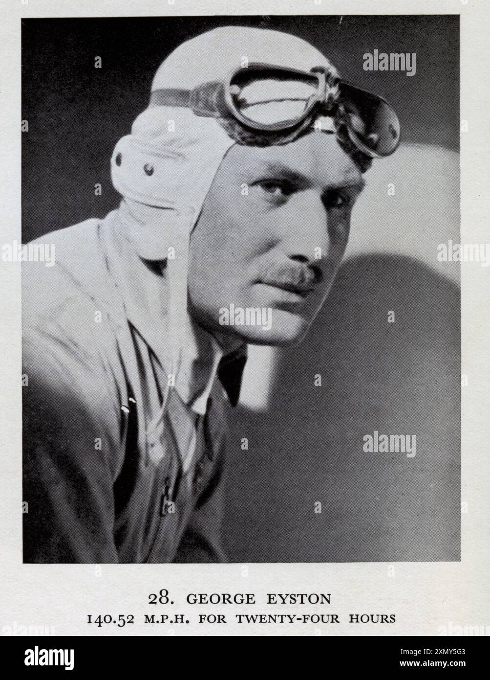 George Eyston : 140,52 mph pendant 24 heures Banque D'Images