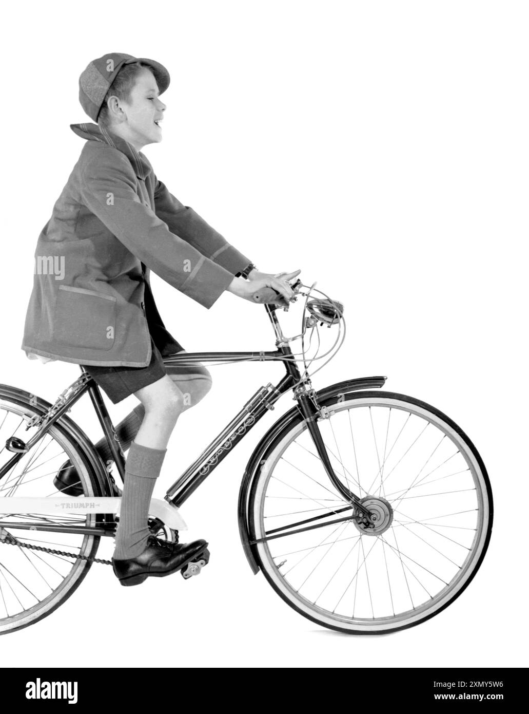 Publicité pour les vélos Triumph Banque D'Images