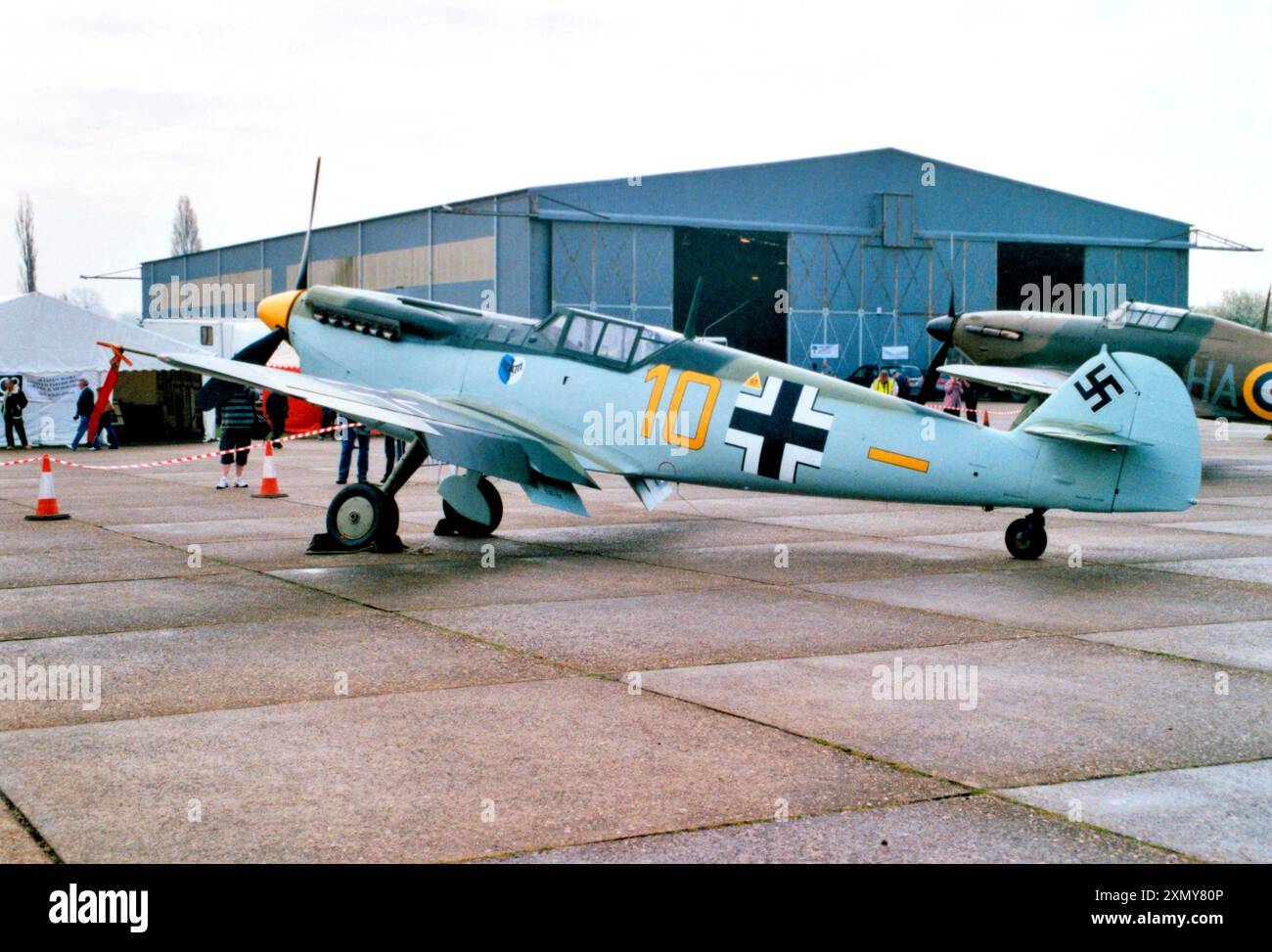 Hispano HA.1112-M1L Buchon G-BWUE Banque D'Images