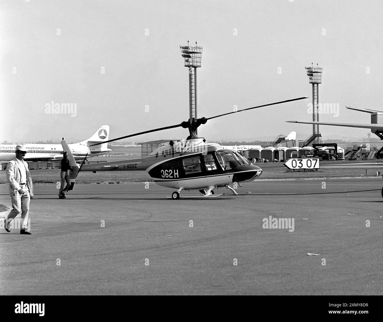 Agusta-Bell AB206A Jet Ranger I-AGUZ Banque D'Images