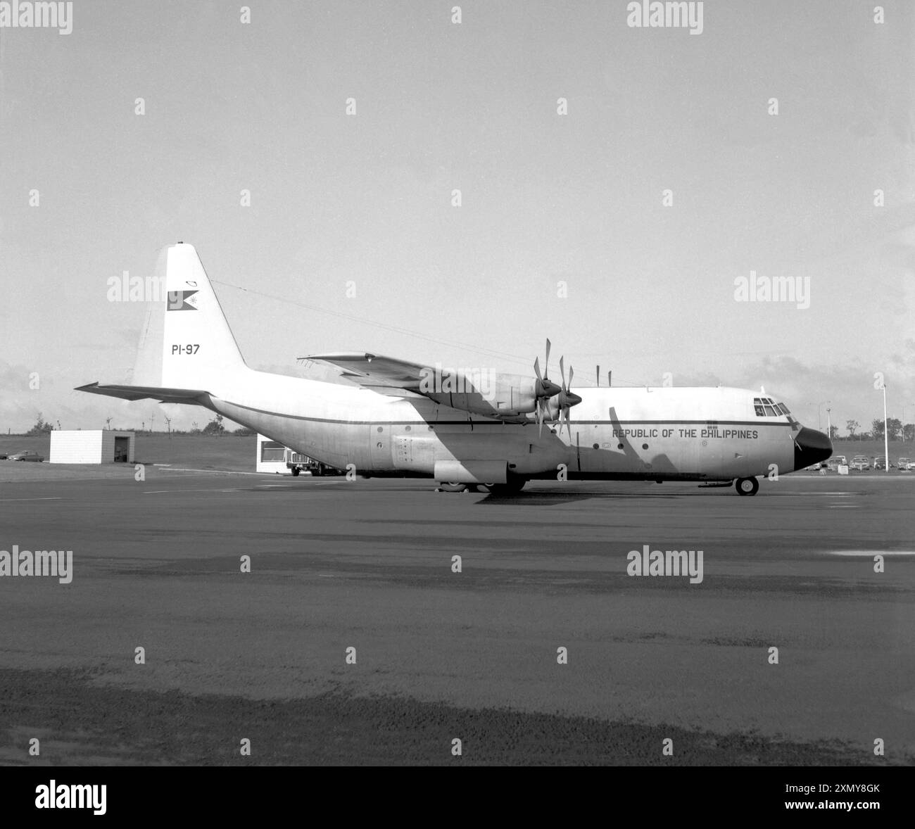 Lockheed l-100-20 Hercules PI-97 Banque D'Images