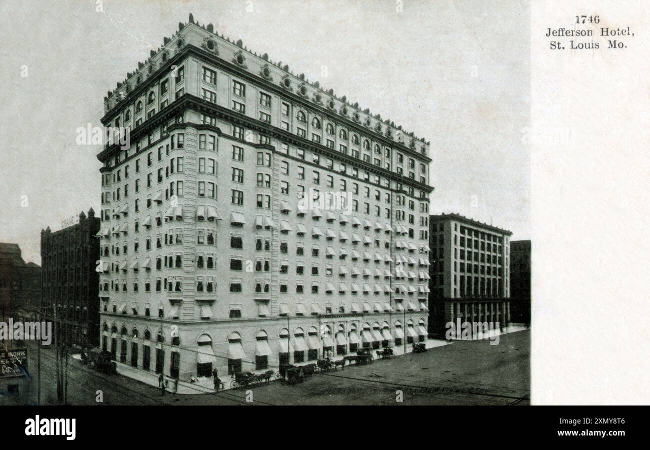 Jefferson Hotel, composé Louis, Missouri, États-Unis Banque D'Images