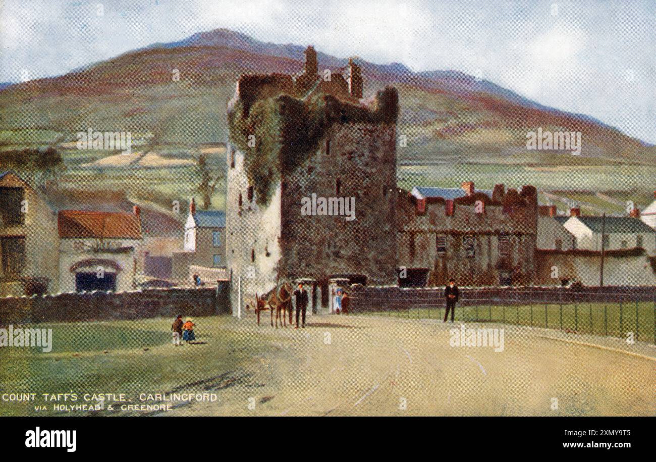 Château du comte Taaff, Carlingford, comté de Louth, Irlande Banque D'Images