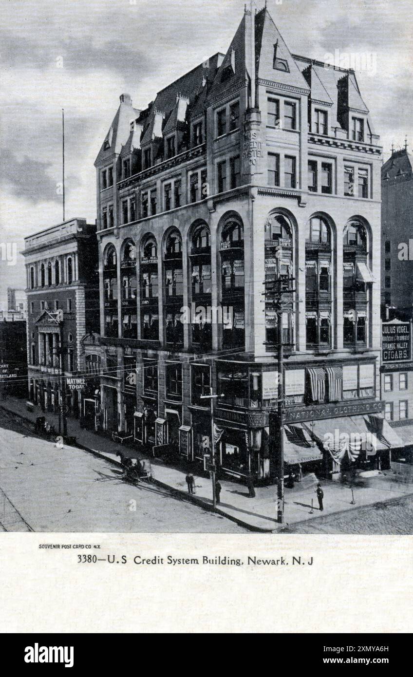 U.S. Credit System Building, Newark, New Jersey, États-Unis Banque D'Images