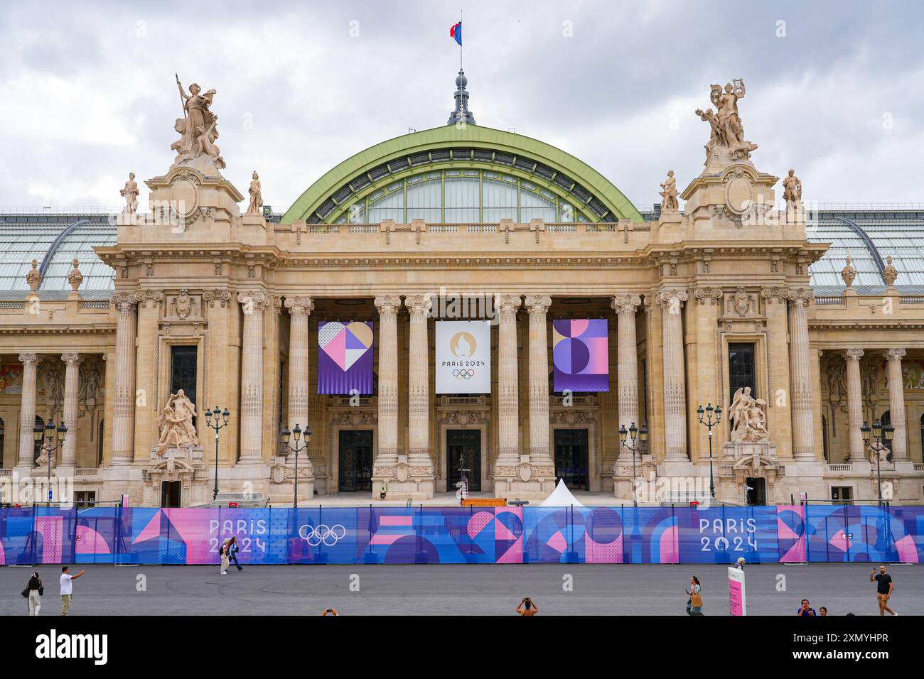 Façade du Grand Palais, lieu de compétition des Jeux olympiques d'été ...