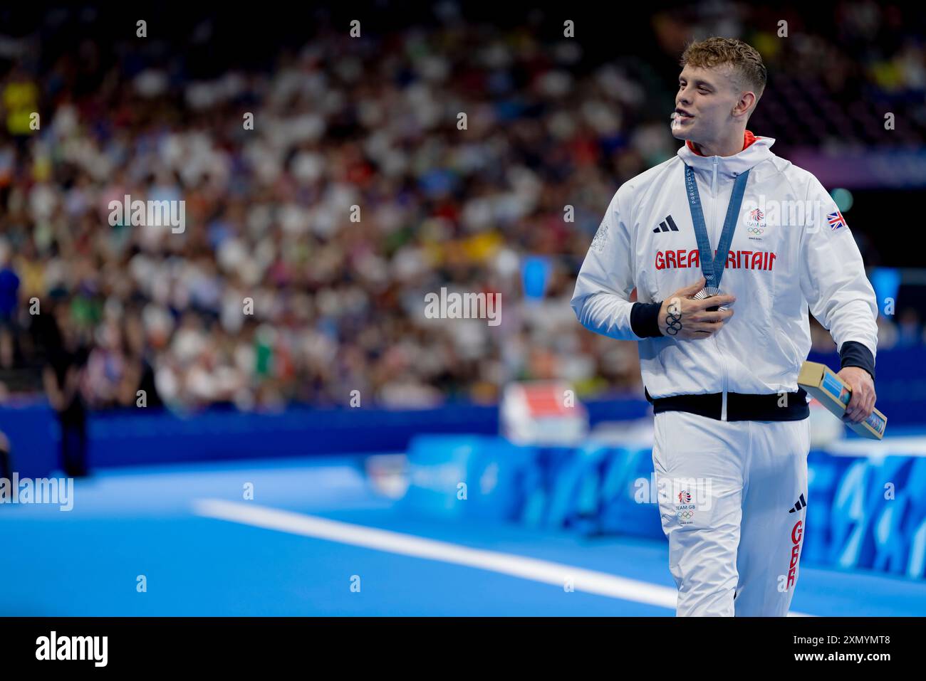 Paris, Frankreich 29.07.2024 : finales Schwimmen Tag 3, Matthew Richards, GBR (photo de JoKleindl) Banque D'Images