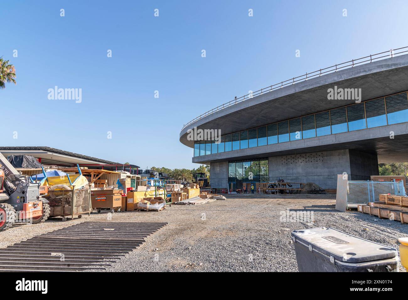 Los Angeles, CA, États-Unis – 26 juillet 2024 : construction du bâtiment de la collection permanente du Los Angeles County Museum of Art (LACMA) à Los Angele Banque D'Images