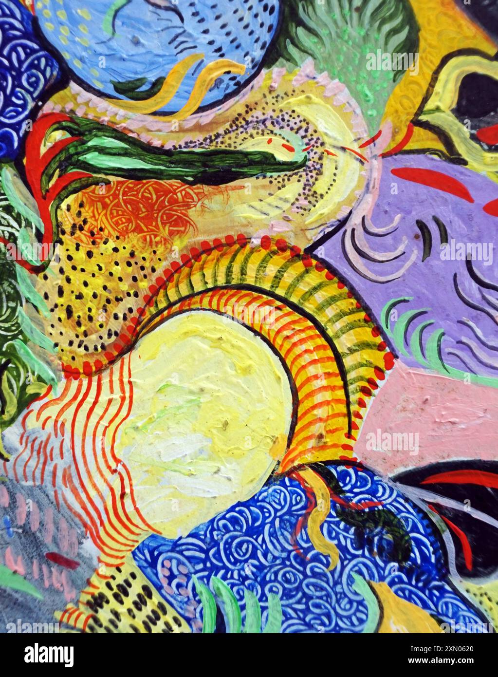 fond abstrait de couleur à l'huile de peinture de coup de pinceau Banque D'Images