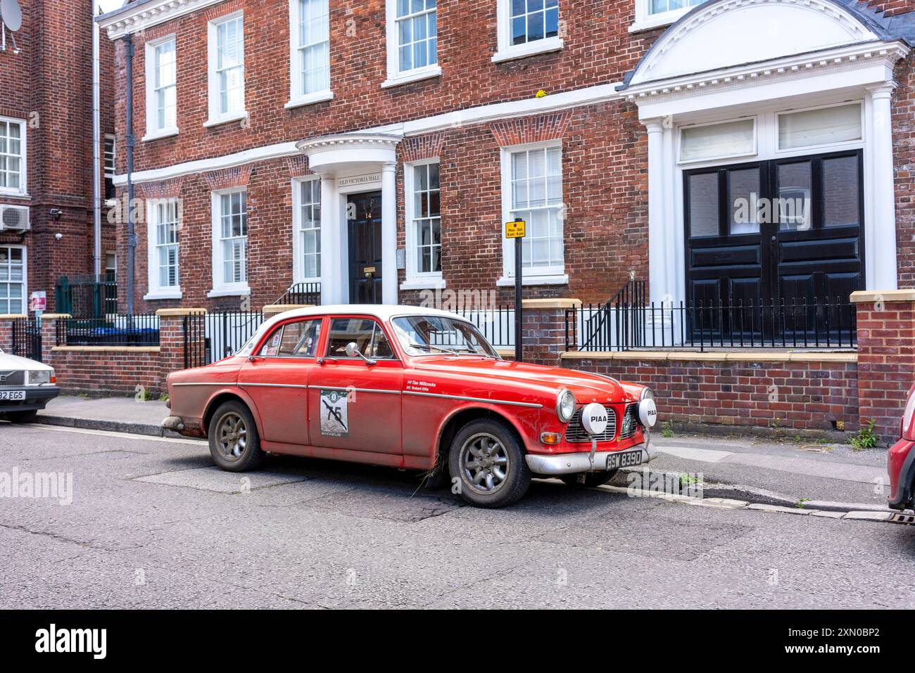 Voiture de rallye Volvo vintage classique Banque D'Images