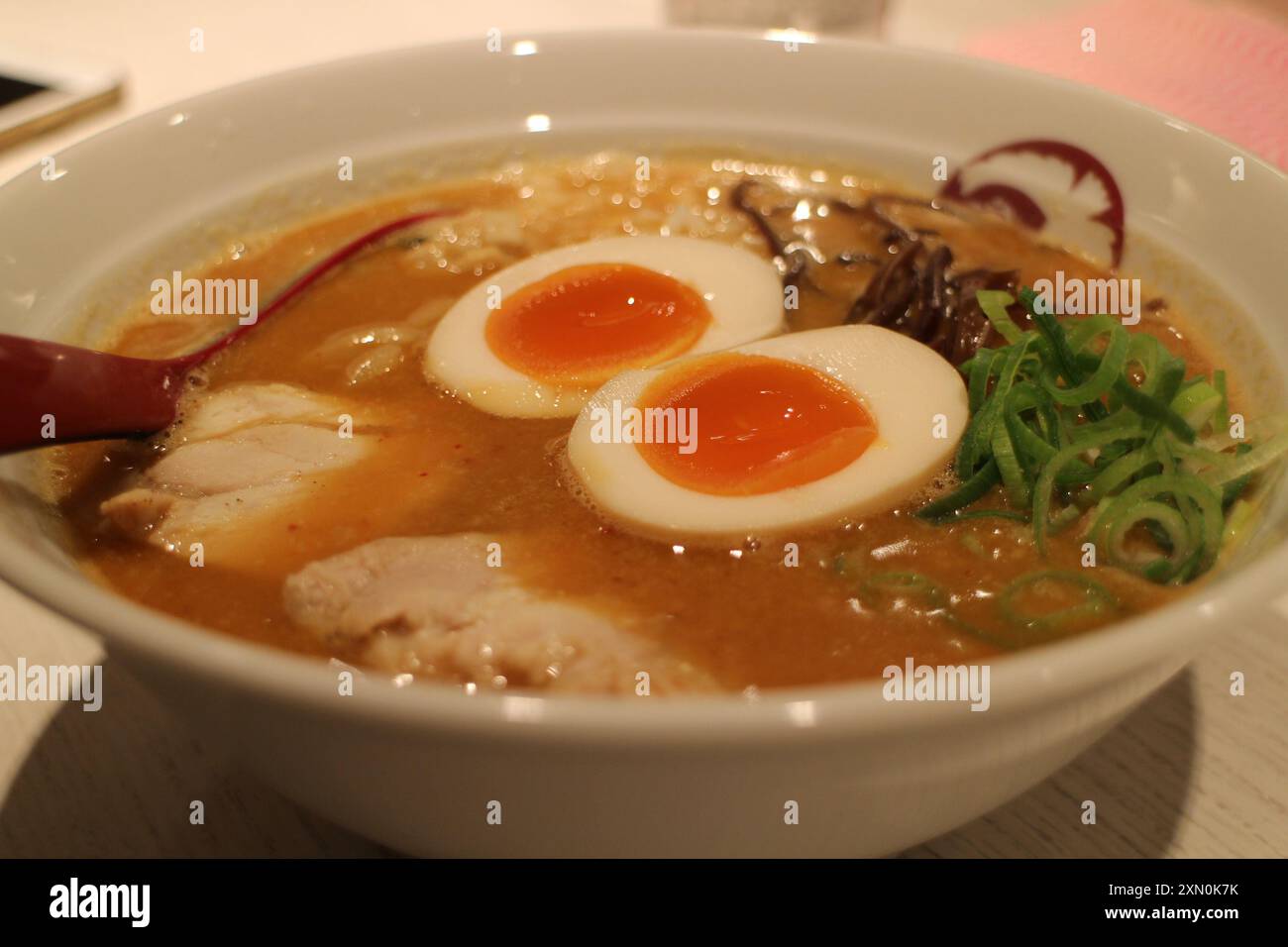 Ramen miso épicé à Kyoto, Japon Banque D'Images