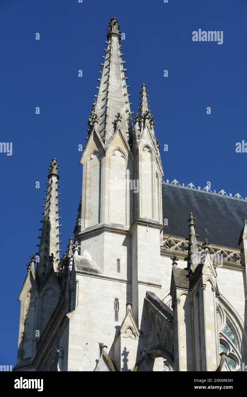 La cathédrale notre-Dame d'Amiens est un édifice catholique situé à Amiens, dans le département de la somme, en région hauts-de-France. Édiée à la VI Banque D'Images