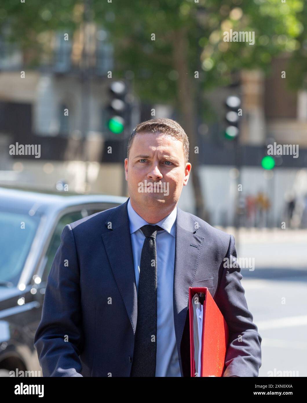 Londres, Royaume-Uni. 30 juillet 2024. Wes Streeting le député Wes - le secrétaire d'État à la santé et aux soins sociaux arrive au cabinet crédit : Richard Lincoln/Alamy Live News Banque D'Images