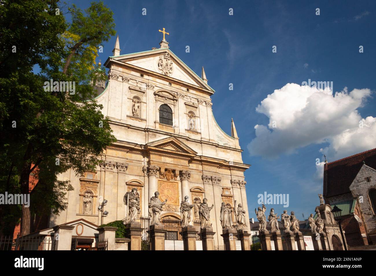 L'église Saint-Pierre et Paul dans la vieille ville de Cracovie en Pologne en Europe Banque D'Images