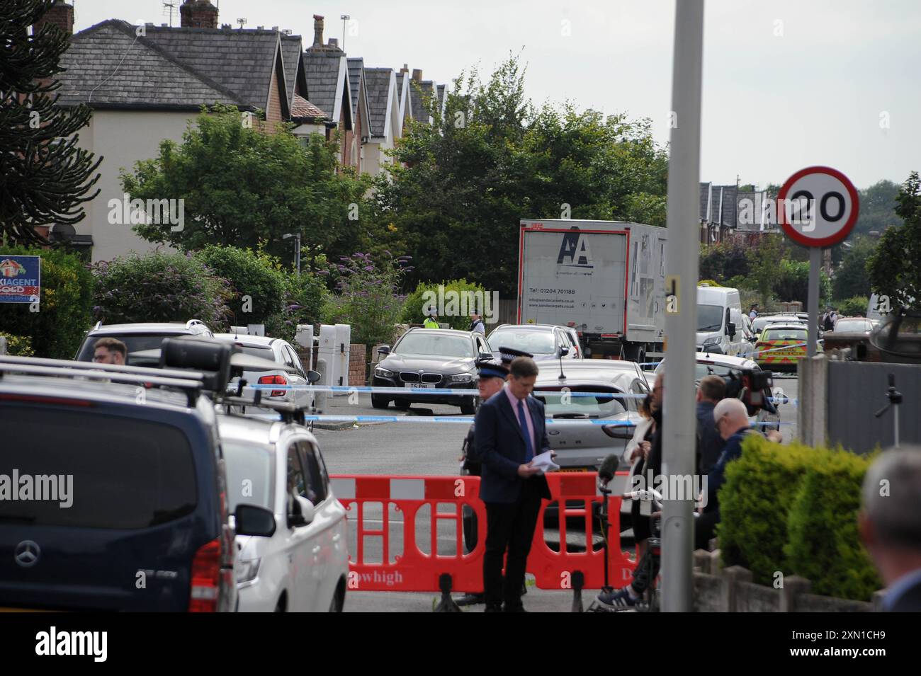 Scène des meurtres de Southport le 2024 juillet Banque D'Images