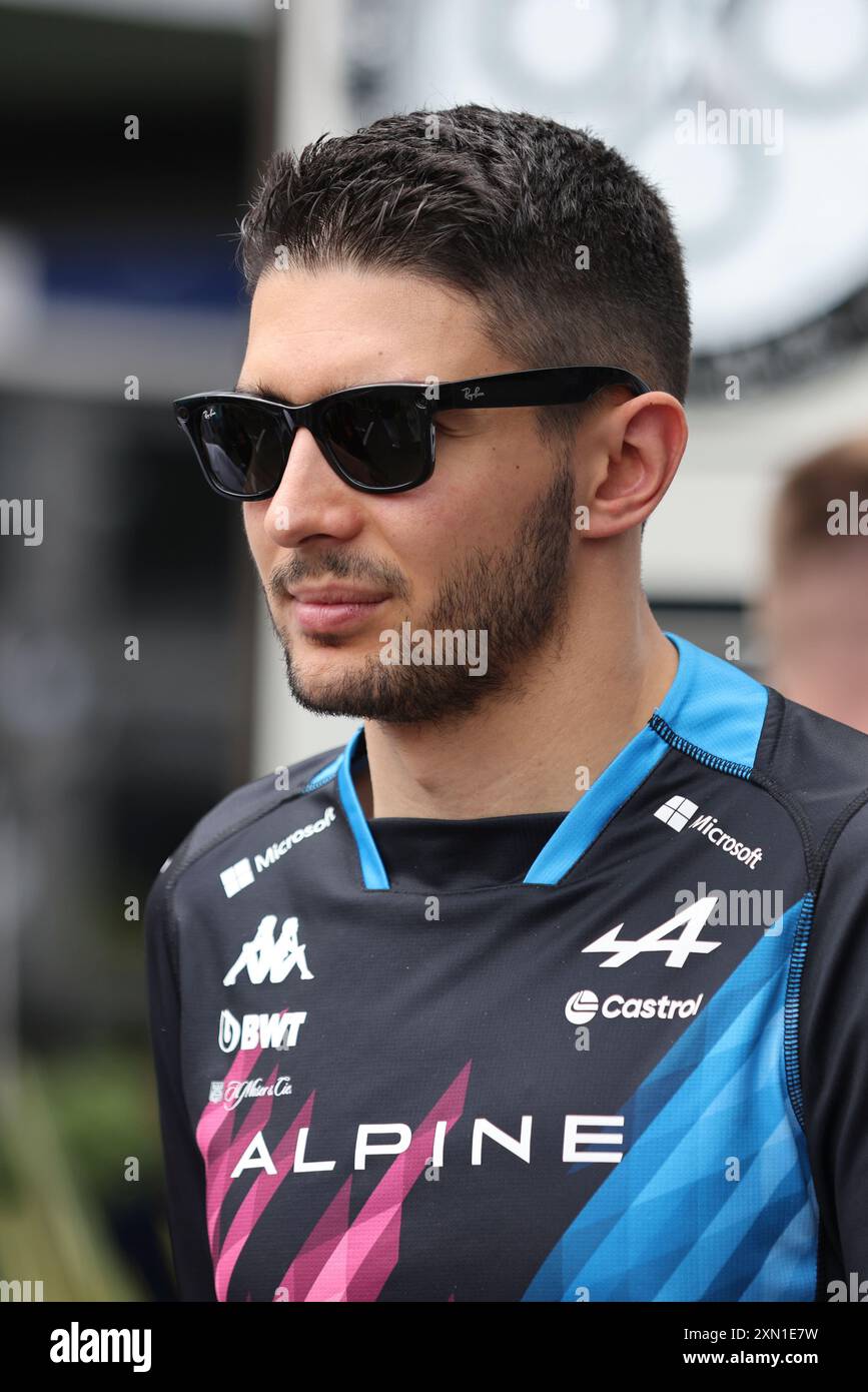 Mogyorod, Hongrie. 21 juillet 2024. Grand Prix de Hongrie de formule 1 à Hungaroring, Hongrie. Photo : Esteban Ocon (FRA) de l'équipe BWT Alpine F1 © Piotr Zajac/Alamy Live News Banque D'Images