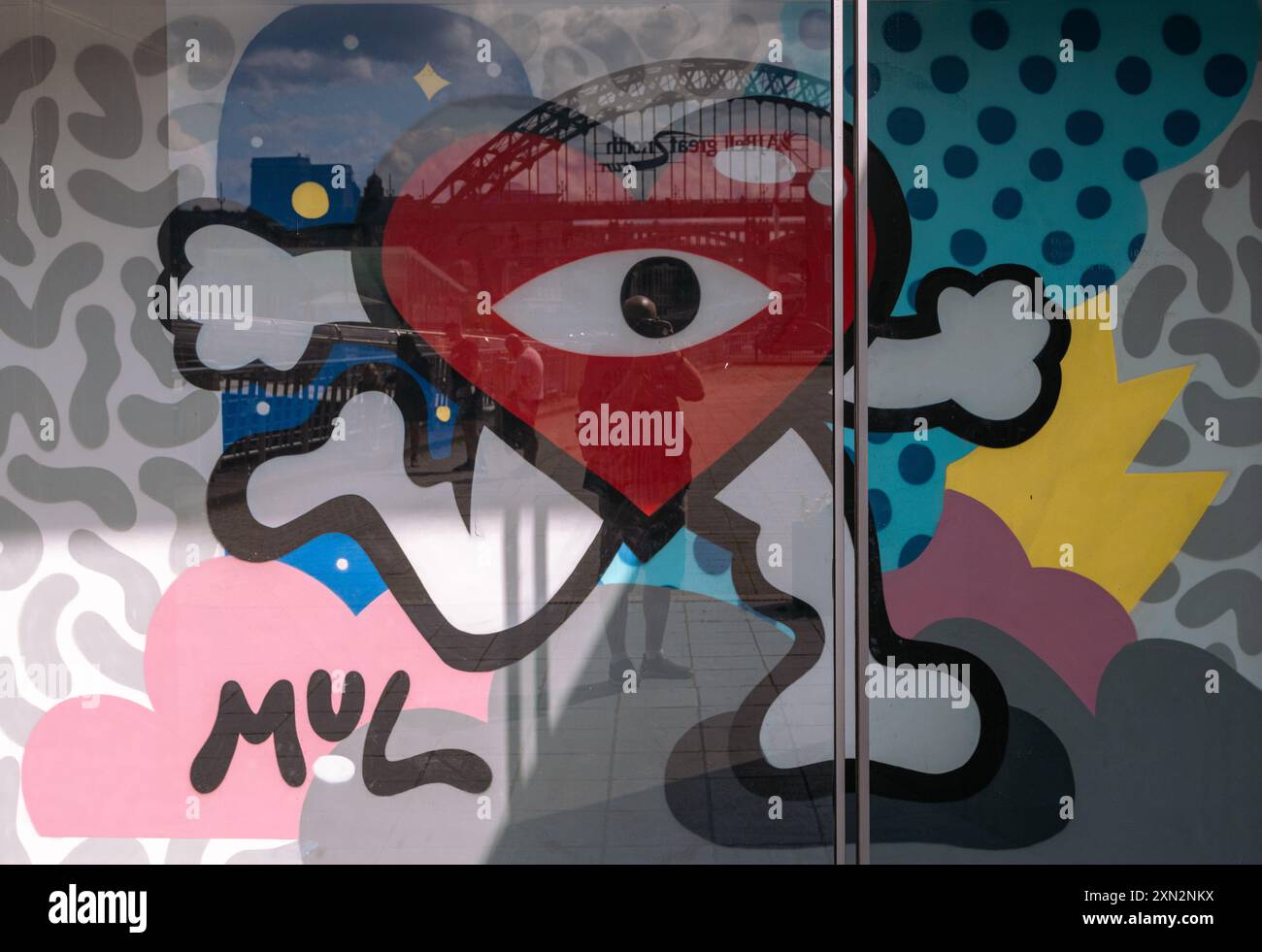 Graffiti art à la Baltique à Gateshead Banque D'Images