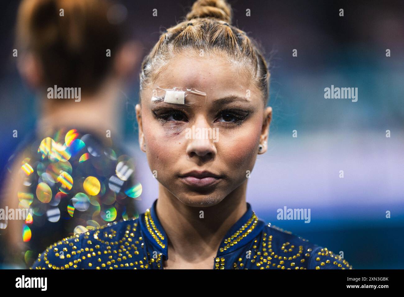 PARIS, IF - 30.07.2024 : JEUX OLYMPIQUES DE GYMNASTIQUE ARTISTIQUE FÉMININE - gymnastique artistique - Jeux Olympiques de Paris 2024 - finale par équipe féminine à l'Arena Bercy, à Paris, France, ce mardi (30). Sur la photo, Flavia Saraiva (BRA) (photo : Luca Castro/Fotoarena) Banque D'Images