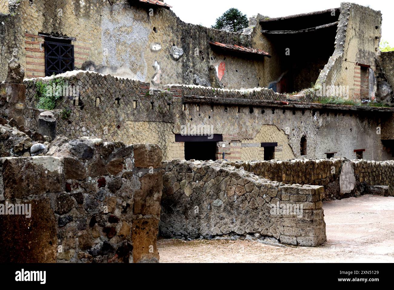 Casa del Salone Nero à Herculanum Italie Banque D'Images