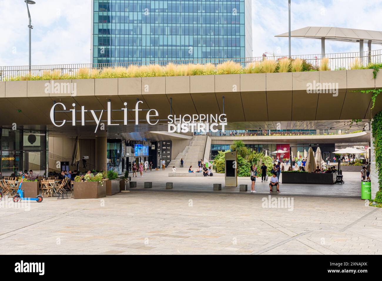 Quartier commerçant CityLife dans le projet CityLife, Milan, Italie Banque D'Images