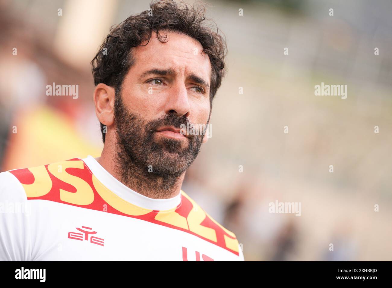 Saint Vincent, Italie. 30 juillet 2024. Fabio Caserta, entraîneur-chef de Catanzaro, lors du match de football de pré-saison entre Cagliagli et Catanzaro au Stadio Perucca à Saint-Vincent, au nord-ouest de l'Italie - mardi 30 juillet 2024. Sport - Soccer . (Photo de Marco Alpozzi/Lapresse) crédit : LaPresse/Alamy Live News Banque D'Images