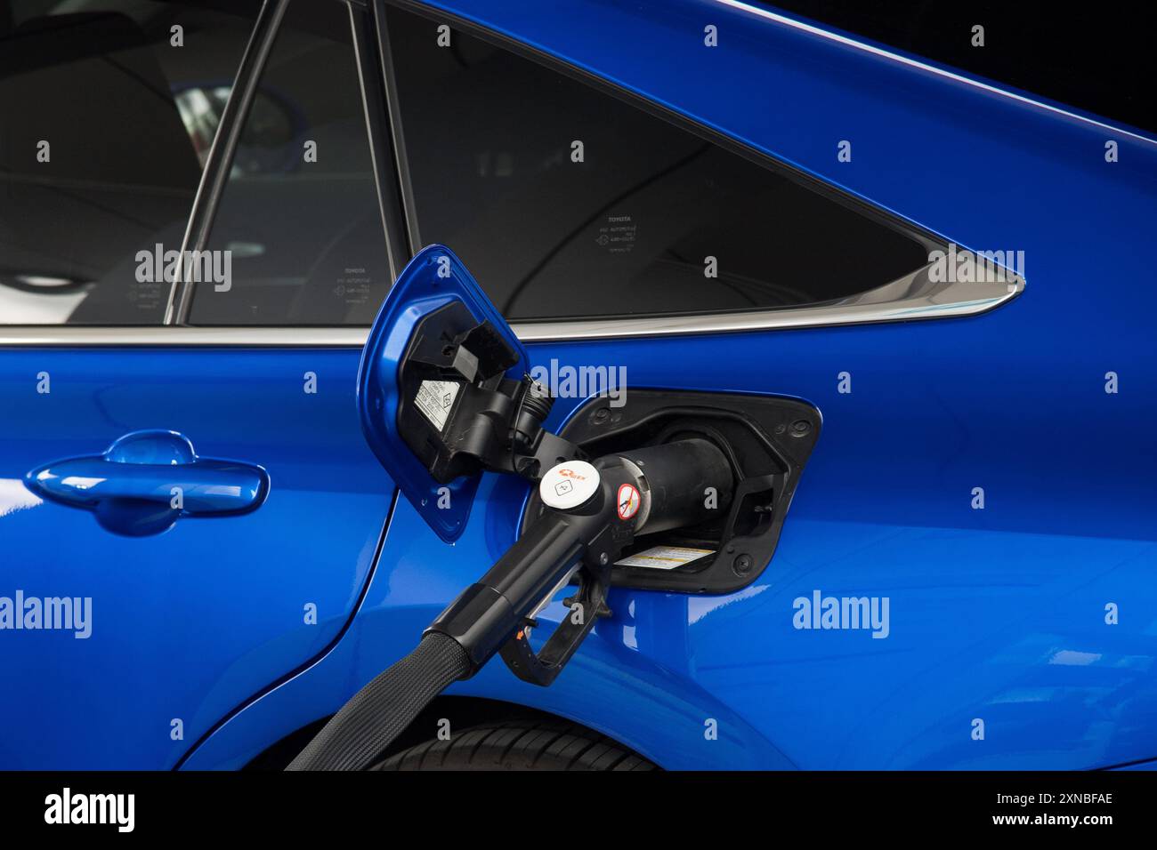 Toyota Mirai véhicule à hydrogène dans une station hydrogène à Gdansk, Pologne © Wojciech Strozyk / Alamy Stock photo Banque D'Images