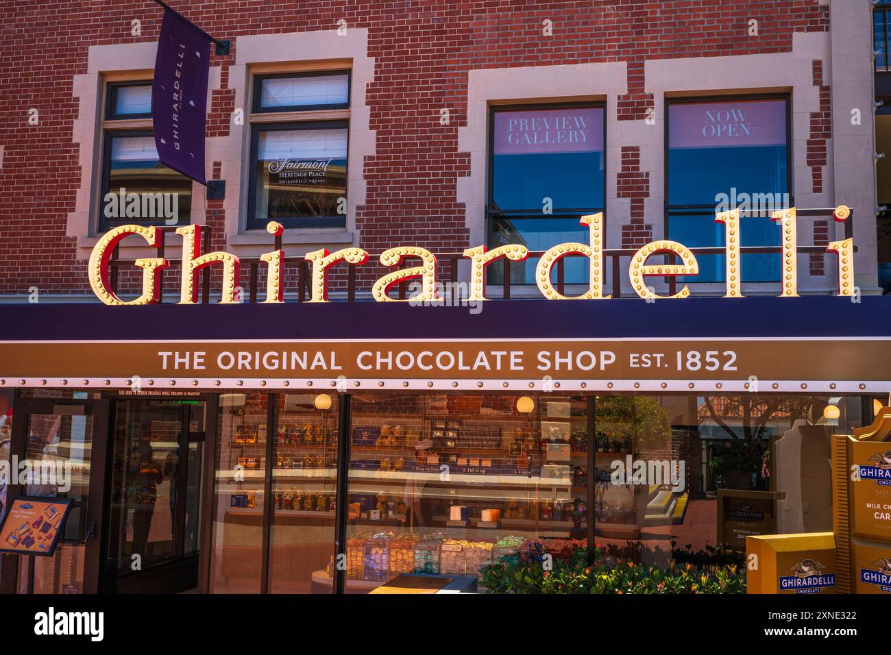 Ghirardelli Chocolate Shop, San Francisco, Californie, États-Unis Banque D'Images