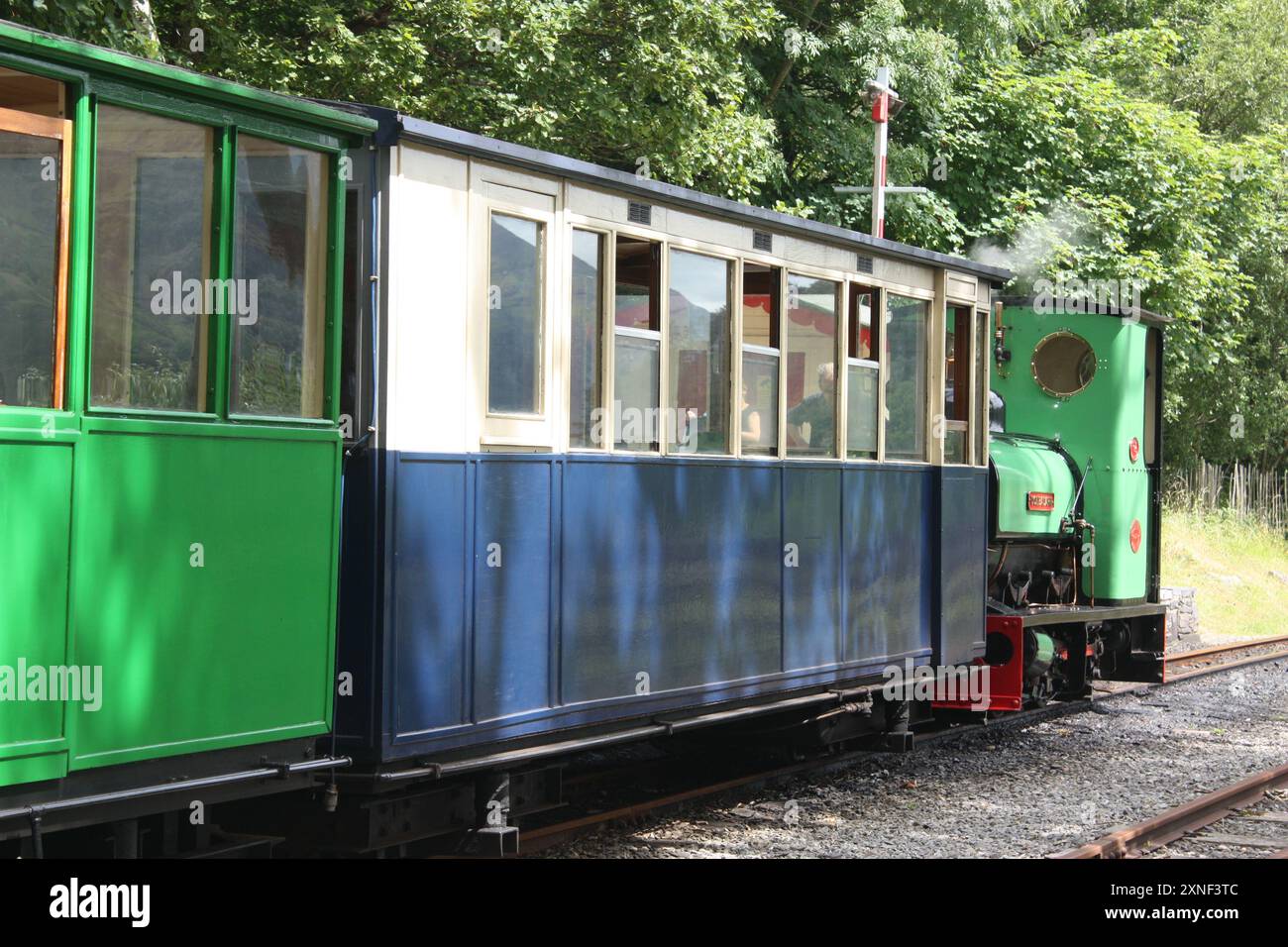 Le Llanberis Lake Railway, pays de Galles, Royaume-Uni Banque D'Images