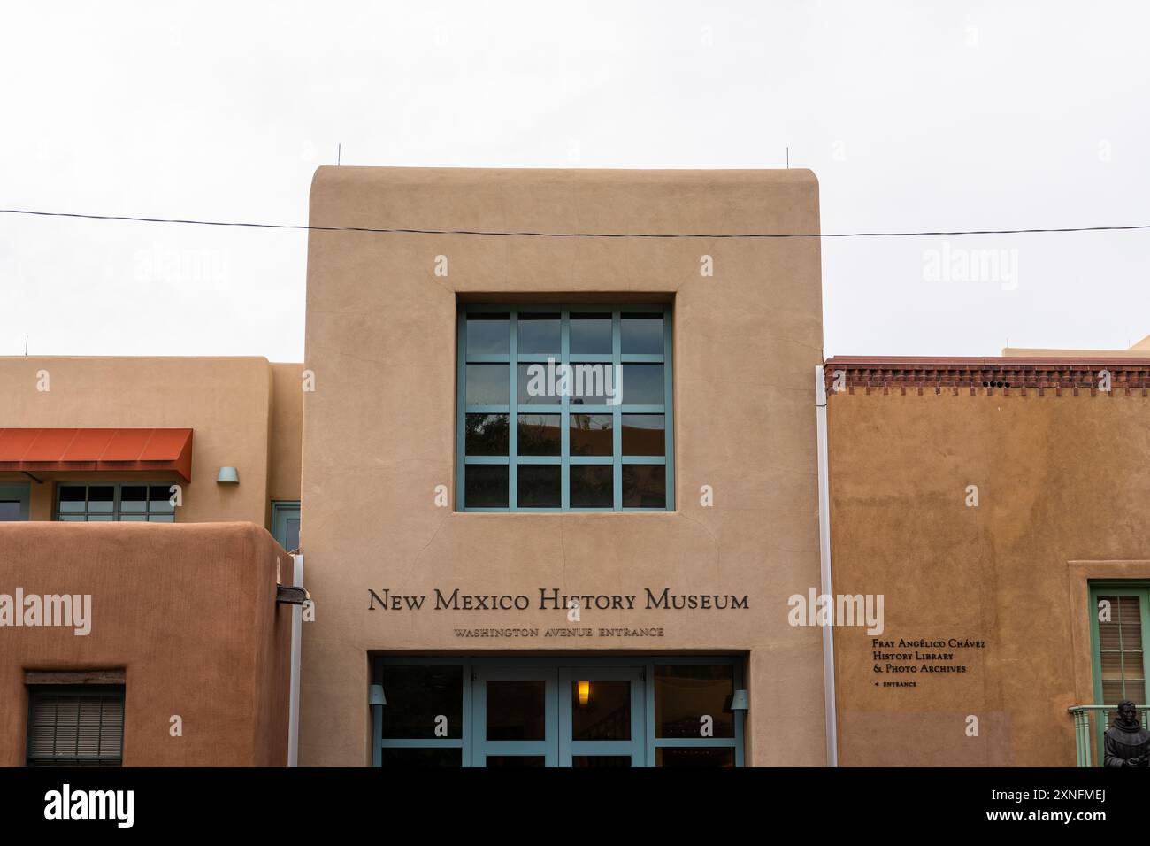 Santa Fe, NOUVEAU-Mexique - 23 septembre 2021 : le Musée d'histoire du Nouveau-Mexique fait partie du système de Musée du Nouveau-Mexique géré par l'État du Nouveau-Mexique Departmen Banque D'Images