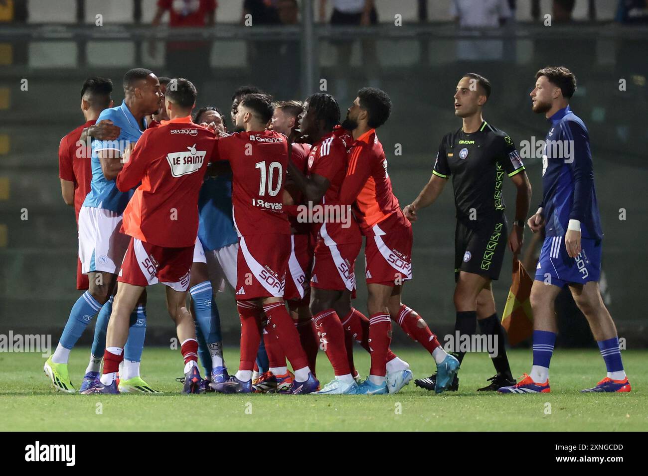 Napoli's Natan lors du match amical Napoli et Brest au stade Teofilo Patini de Castel Di Sangro, Italie centrale et méridionale - dimanche 31 juillet 2024. Sport - Soccer . (Photo de Alessandro Garofalo/LaPresse) crédit : LaPresse/Alamy Live News Banque D'Images